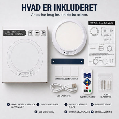 Lumora – Magnetisk Trådløs Loftslampe